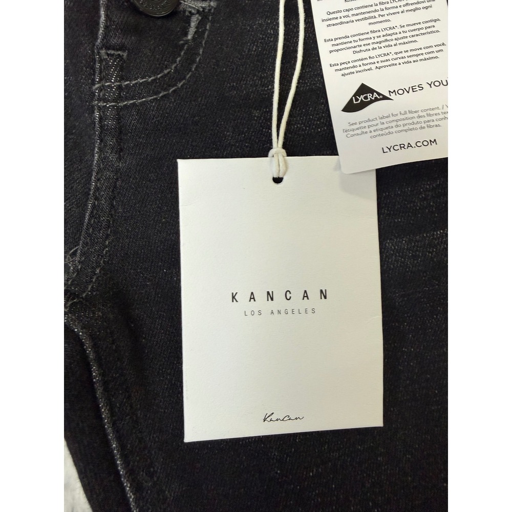 Kancan BRAND NWT LYCRA Women's Distressed Flare Jeans -size 27 - Picture 4 of 7